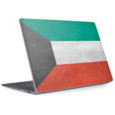 Kuwait Flag Distressed Surface Laptop 2 Skin